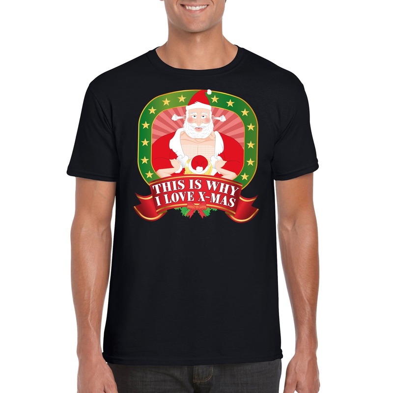 Foute Kerst t-shirt this is why I love christmas voor heren