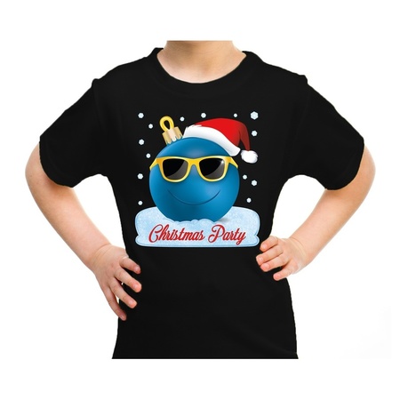 Christmas t-shirt Cool Christmas party black for kids