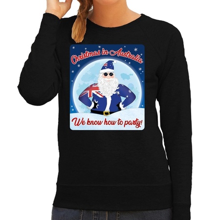 Christmas sweater christmas in Australia black for women