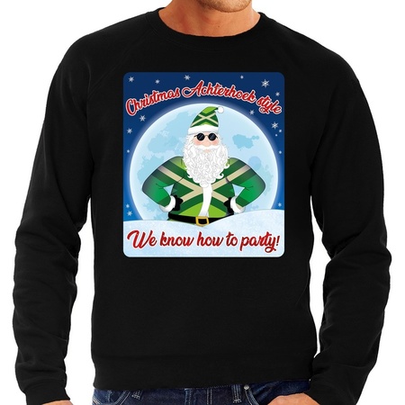 Christmas sweater christmas Achterhoek style black for men
