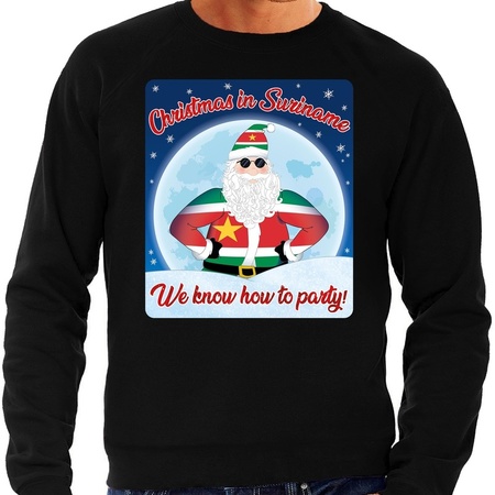 Christmas sweater christmas in Suriname black for men