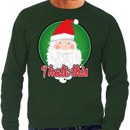 Christmas sweater I hate this green for men