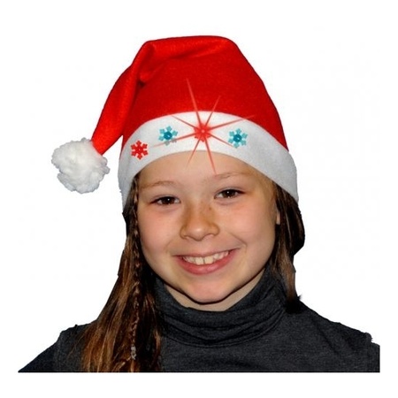 .Christmas hats for kids with lights